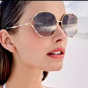 Gucci Brown Gradient Ladies Sunglasses GG0595S 008 Logo On Lens